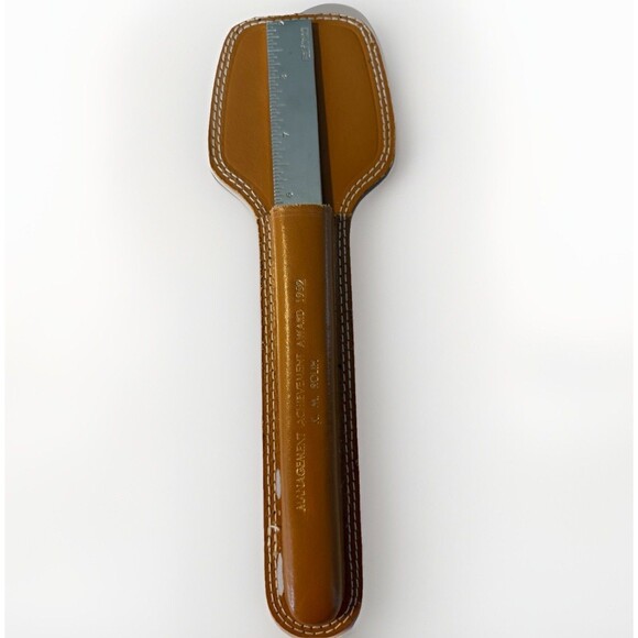 Vintage Solingen Letter Opener And Leather Sheath City Scape Germany - Picture 4 of 7